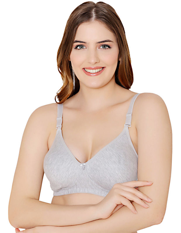 Bodycare polycotton wirefree convertible straps moulded cup non padded bra-6594MIL