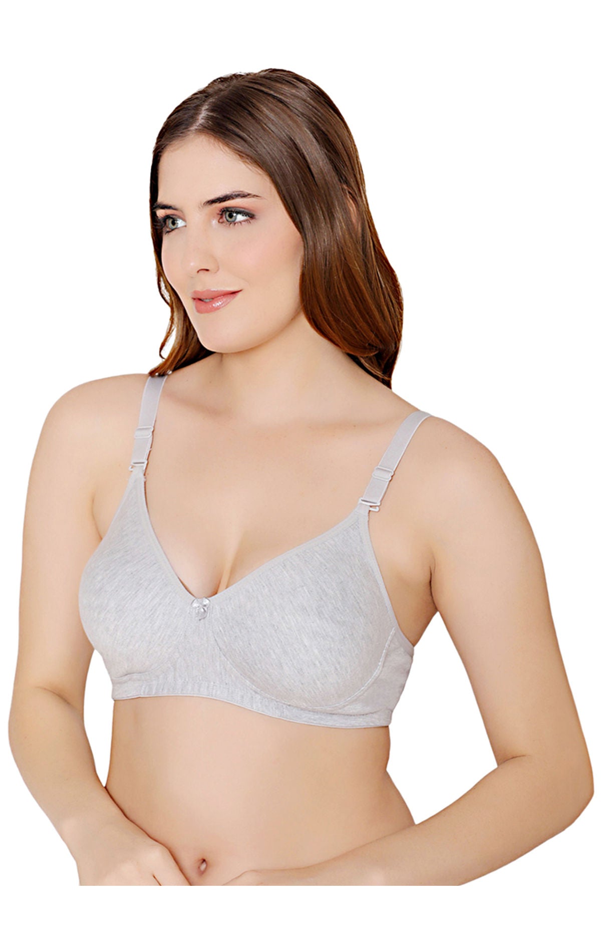 Bodycare polycotton wirefree convertible straps moulded cup non padded bra-6594MIL