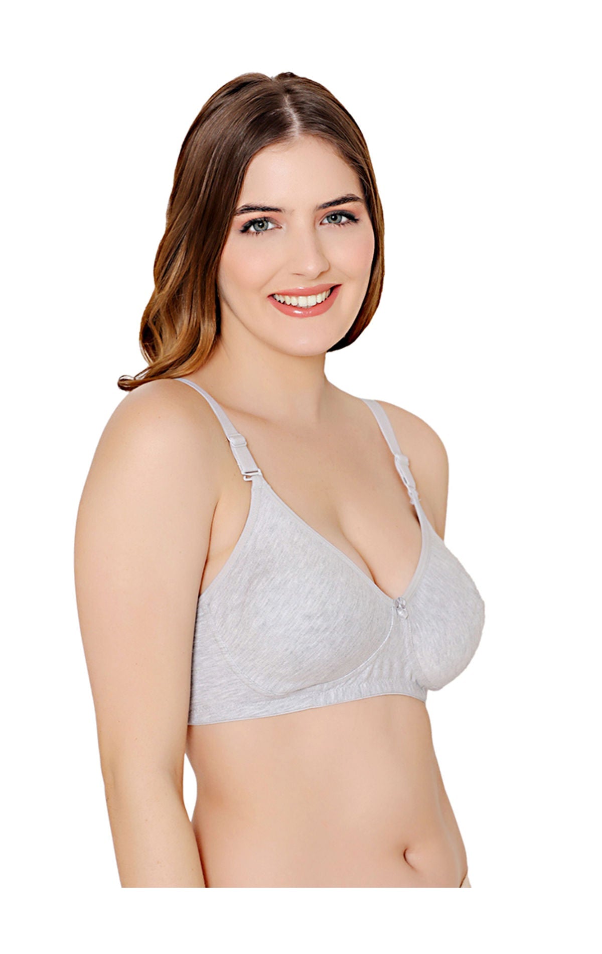 Bodycare polycotton wirefree convertible straps moulded cup non padded bra-6594MIL