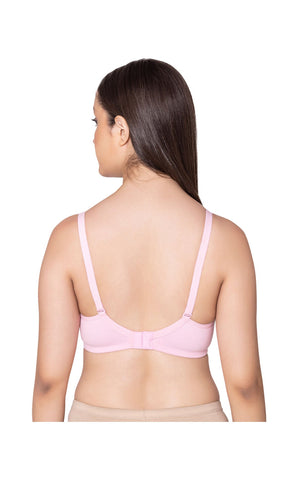 Bodycare polycotton wirefree convertible straps moulded cup non padded bra-6594PI