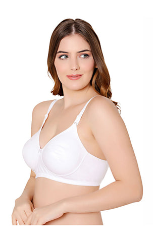 Bodycare polycotton wirefree convertible straps moulded cup non padded bra-6594W