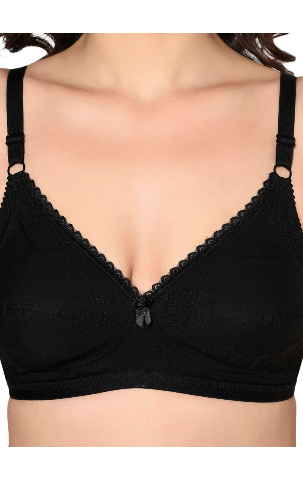 Bodycare Non Padded Bra-6596-Black