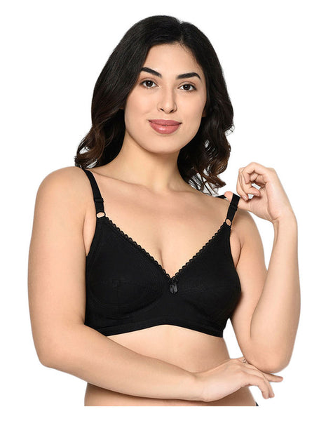 Bodycare Non Padded Bra-6596-Black