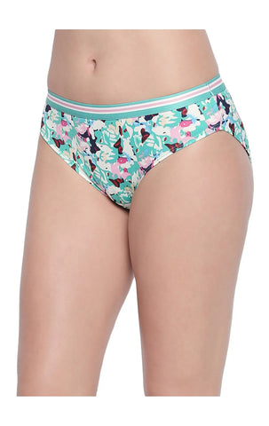 BODYCARE Pack of 3 Premium Printed Hipster Briefs in Assorted Color-6606