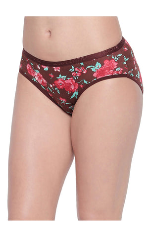 BODYCARE Pack of 3 Premium Printed Hipster Briefs in Assorted Color-6614