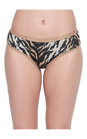 BODYCARE Pack of 3 Premium Printed Hipster Briefs in Assorted Color-6615