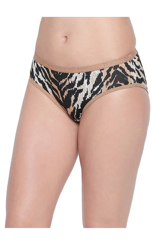 BODYCARE Pack of 3 Premium Printed Hipster Briefs in Assorted Color-6615