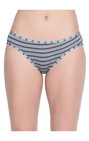 BODYCARE Pack of 3 Striped High Cut Briefs in Assorted Color-6619