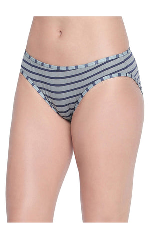 BODYCARE Pack of 3 Striped High Cut Briefs in Assorted Color-6619