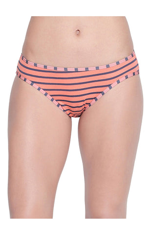 BODYCARE Pack of 3 Striped High Cut Briefs in Assorted Color-6619