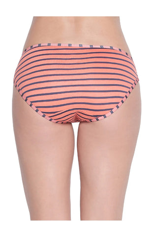 BODYCARE Pack of 3 Striped High Cut Briefs in Assorted Color-6619