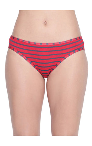 BODYCARE Pack of 3 Striped High Cut Briefs in Assorted Color-6619