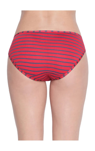 BODYCARE Pack of 3 Striped High Cut Briefs in Assorted Color-6619
