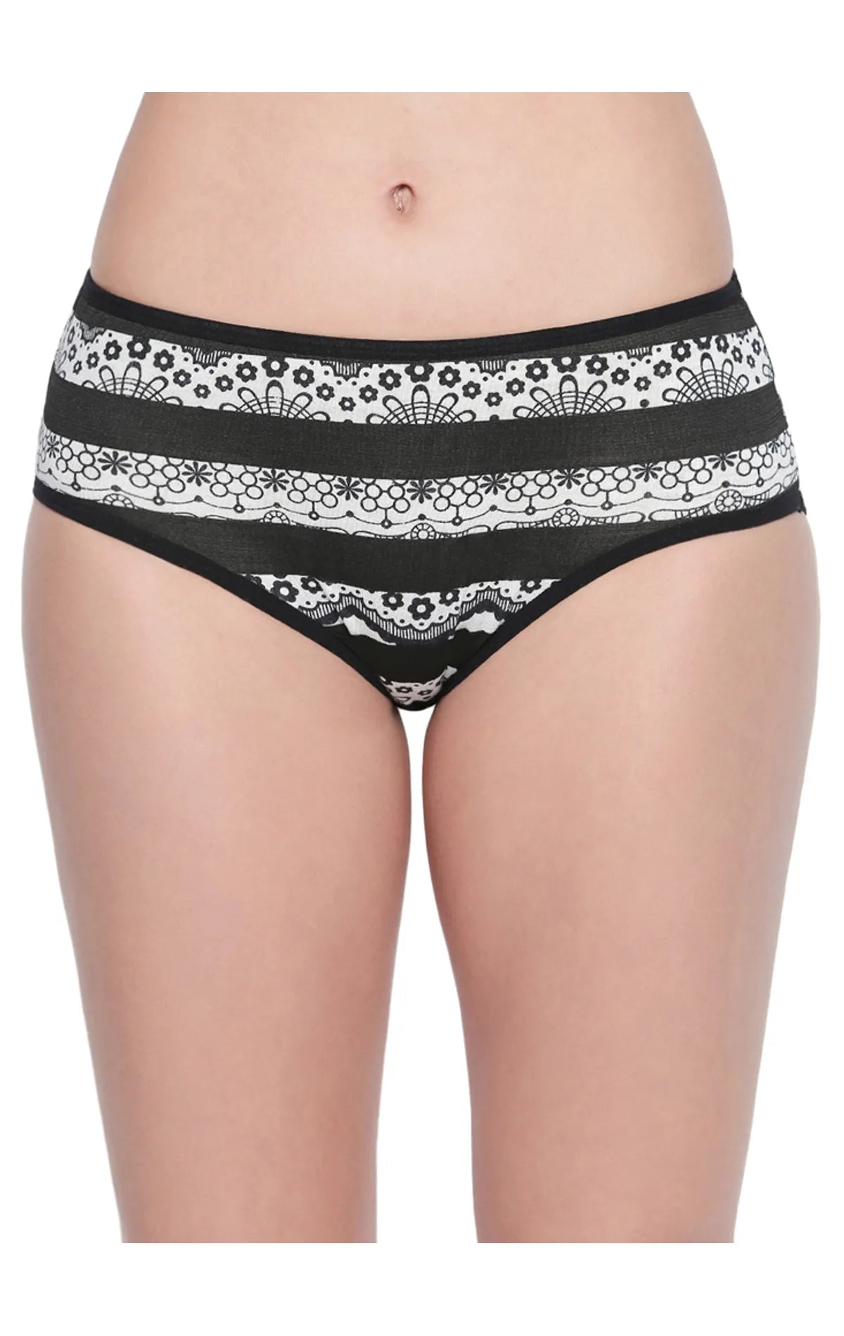 BODYCARE Pack of 3 Premium Printed Hipster Briefs in Assorted Color-6622