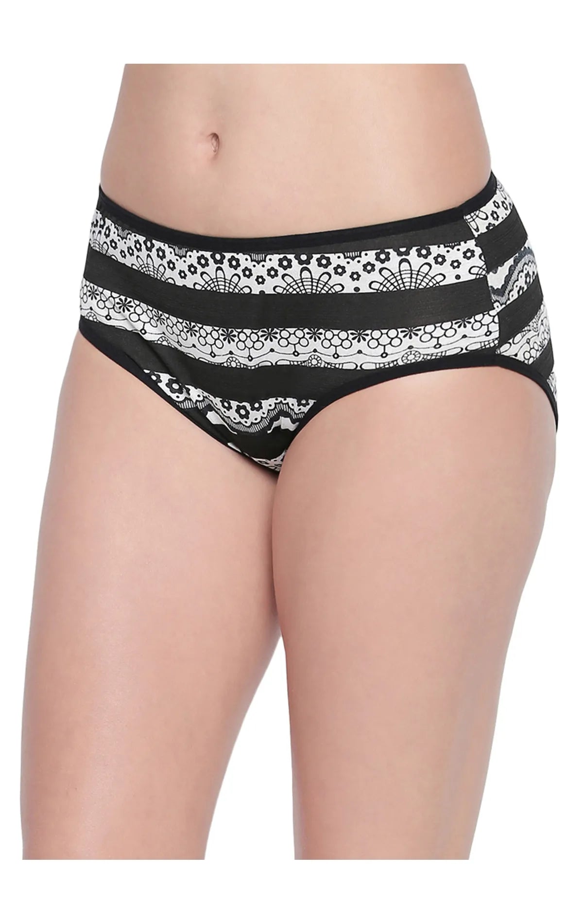 BODYCARE Pack of 3 Premium Printed Hipster Briefs in Assorted Color-6622
