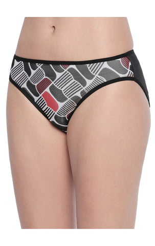 BODYCARE Pack of 3 Premium Printed Hipster Briefs in Assorted Color-6625