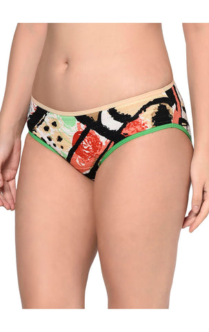 BODYCARE Pack of 3 Hipster Panty in Assorted Print-6630