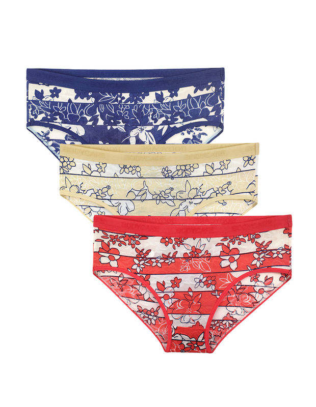 BODYCARE Pack of 3 Premium Printed Hipster Briefs in Assorted Color-6642