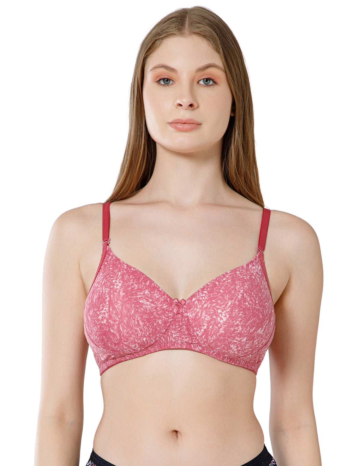 Micro Fabric Wirefree Push Up Full Coverage Bra for All-Day Wear - Mehroon (#6722B-MEH)