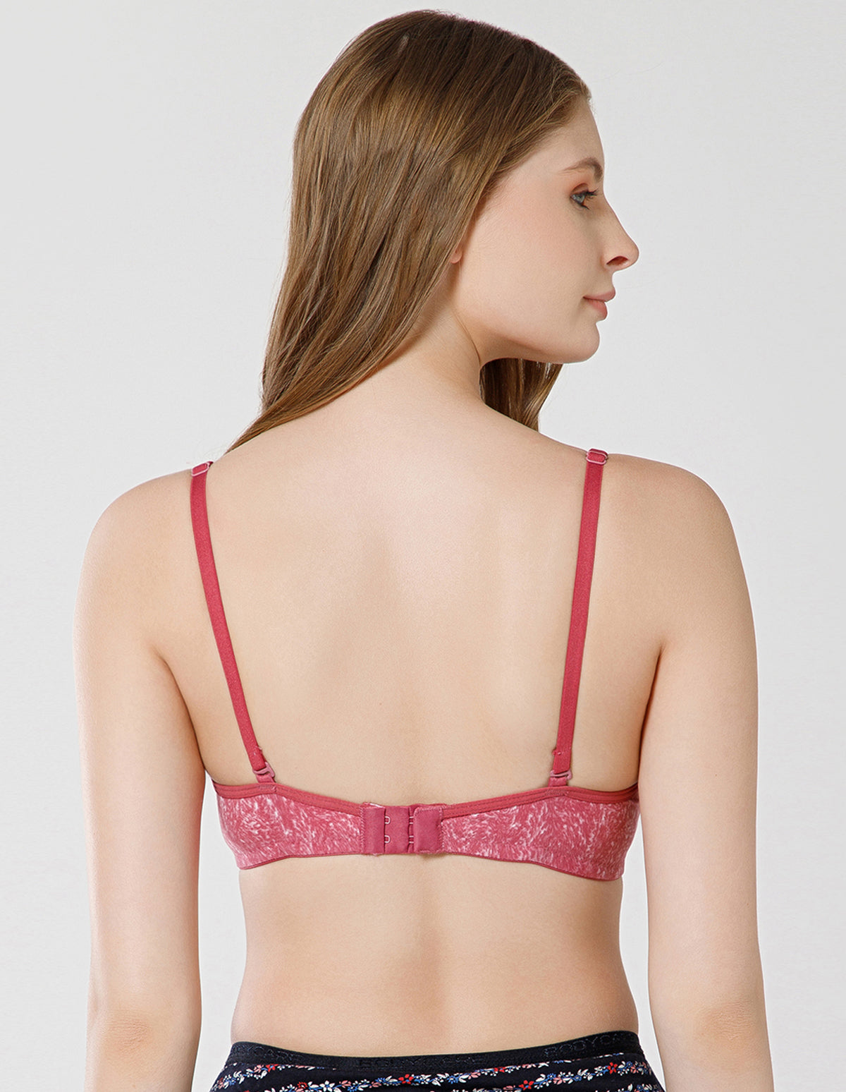 Micro Fabric Wirefree Push Up Full Coverage Bra for All-Day Wear - Mehroon (#6722B-MEH)
