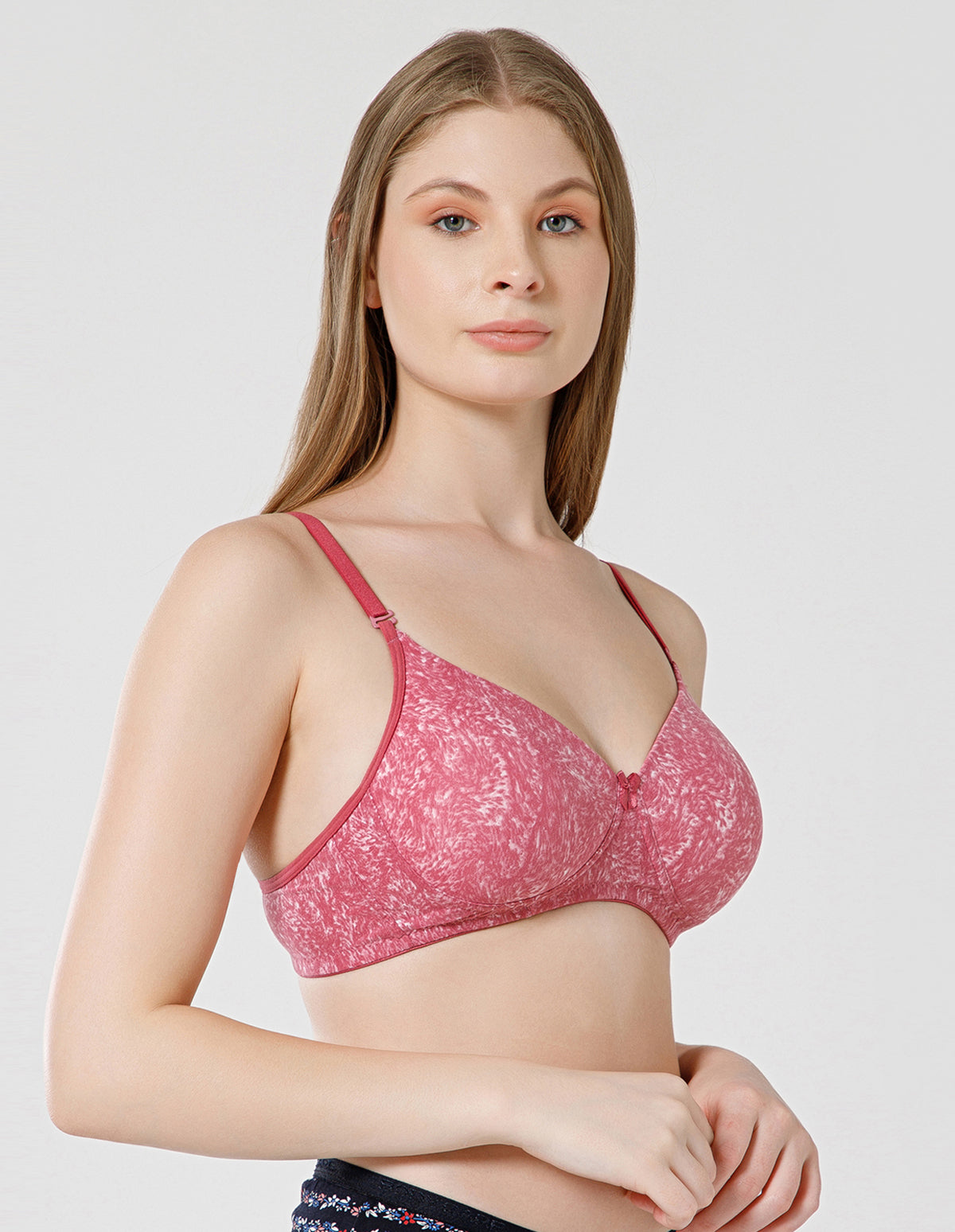 Micro Fabric Wirefree Push Up Full Coverage Bra for All-Day Wear - Mehroon (#6722B-MEH)