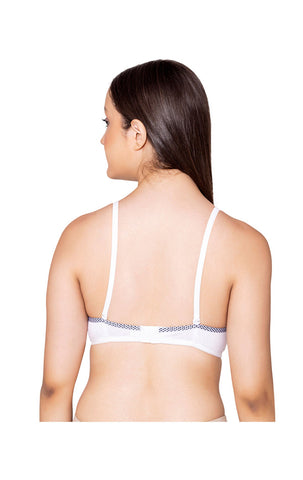 Bodycare cotton spandex wirefree adjustable straps seamless padded bra-6752W