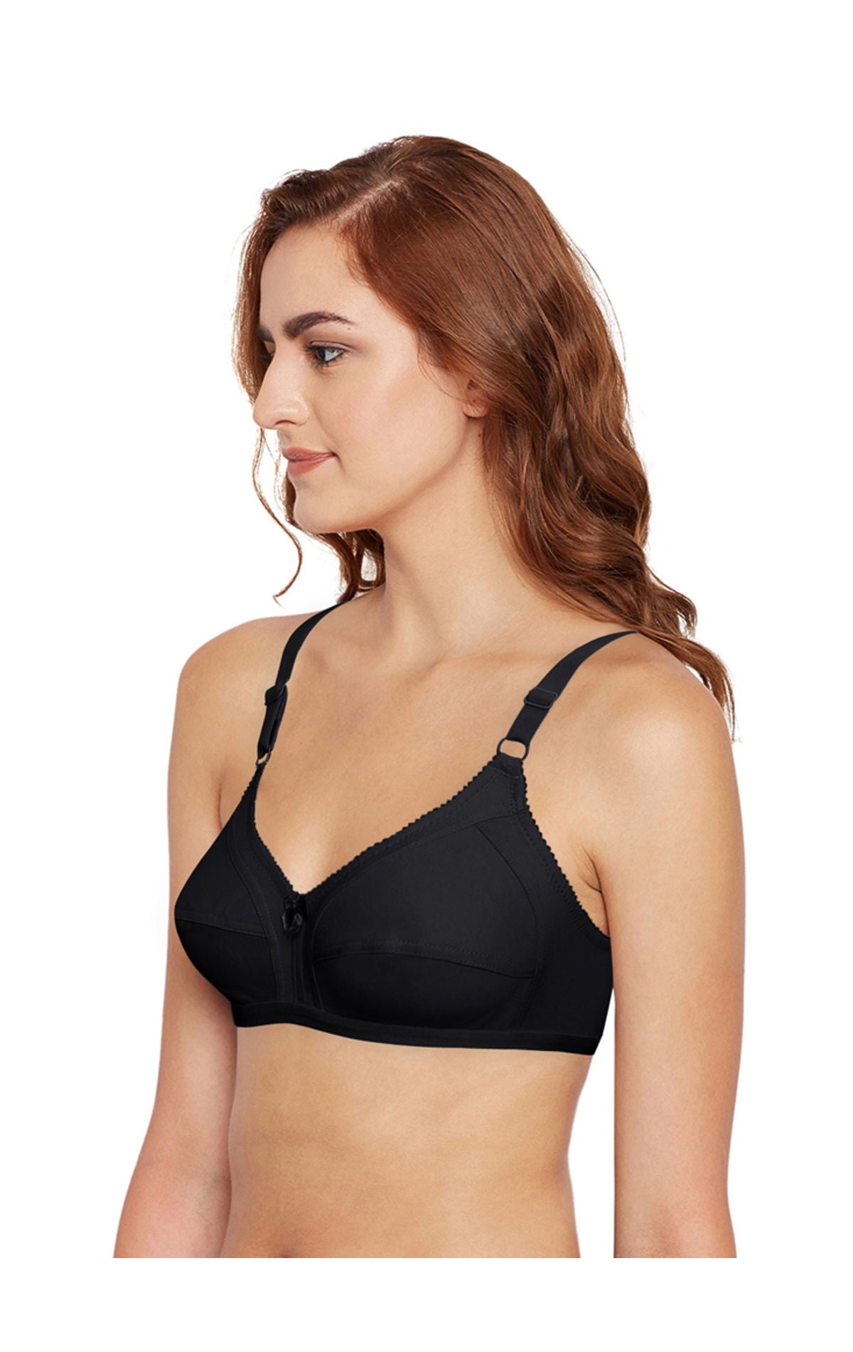 Bodycare Full Coverage,Non Padded Bra-6801-Black