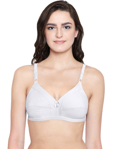 Bodycare Full Coverage,Non Padded Bra-6801-White