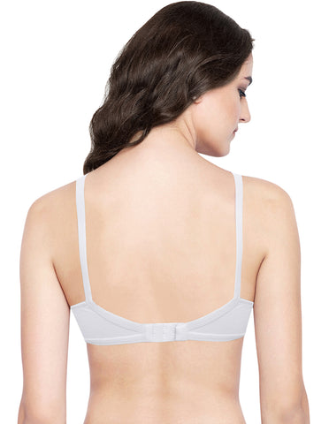 Bodycare Full Coverage,Non Padded Bra-6801-White