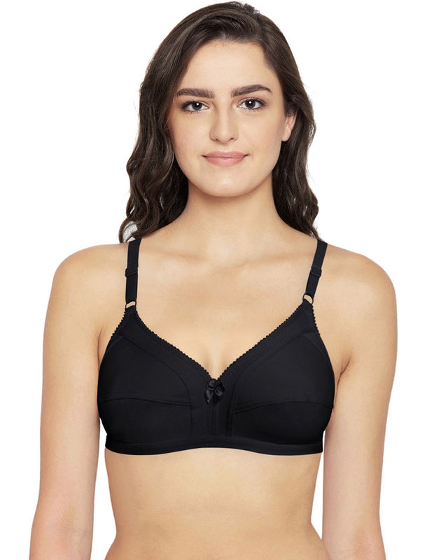 Bodycare Full Coverage,Non Padded Bra-6801-Black