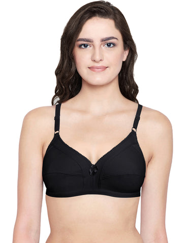 Bodycare Full Coverage,Non Padded Bra-6801-Black