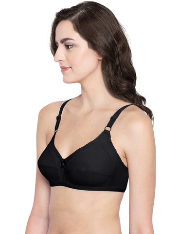 Bodycare Full Coverage,Non Padded Bra-6801-Black