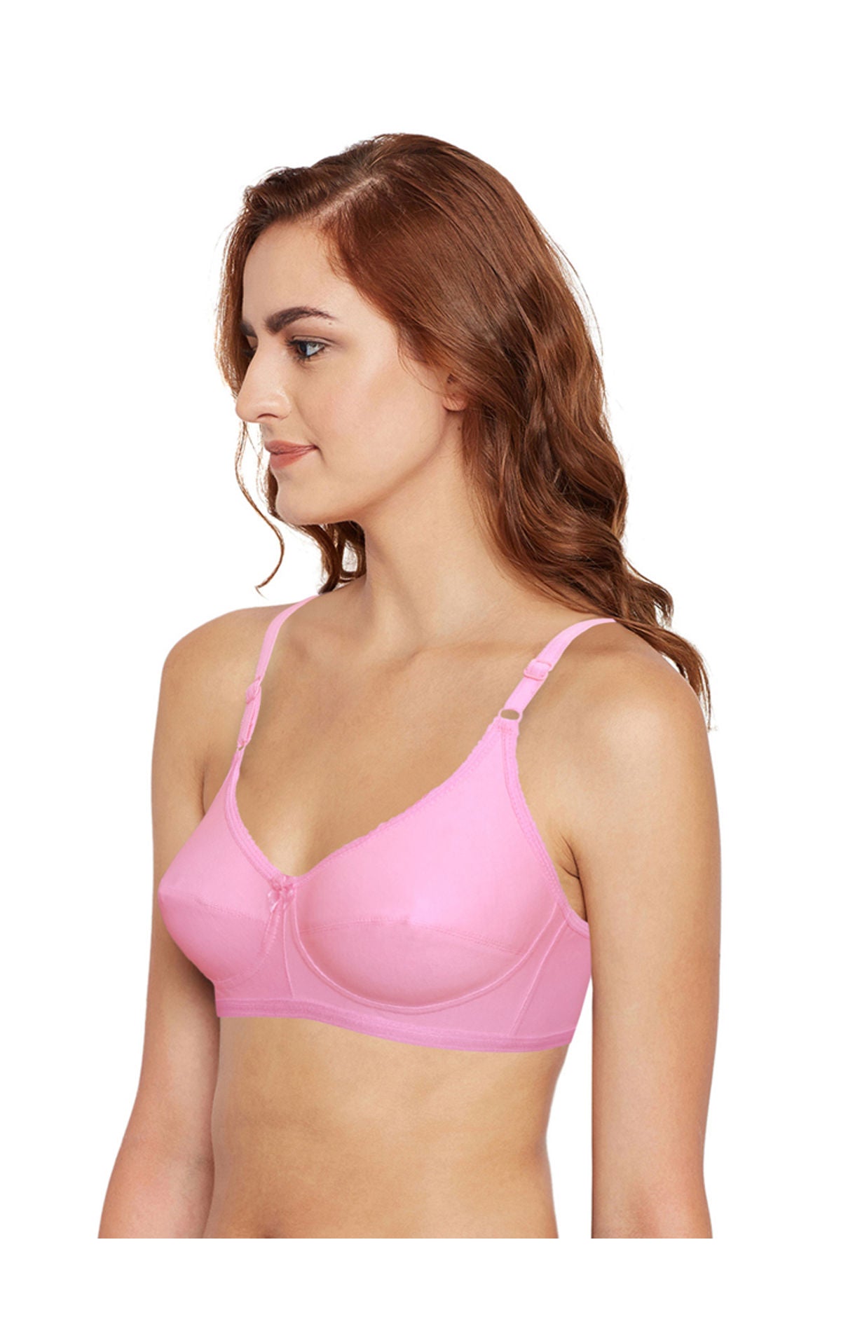 Bodycare Full Coverage,Non Padded Bra-6817-Pink