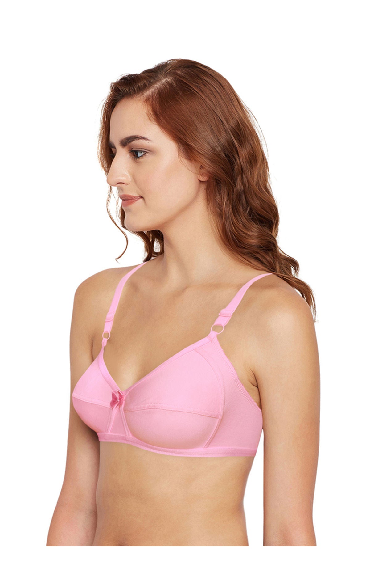 Bodycare Full Coverage,Non Padded Bra-6824-Pink