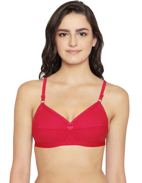 Bodycare Full Coverage,Non Padded Bra-6824-Red