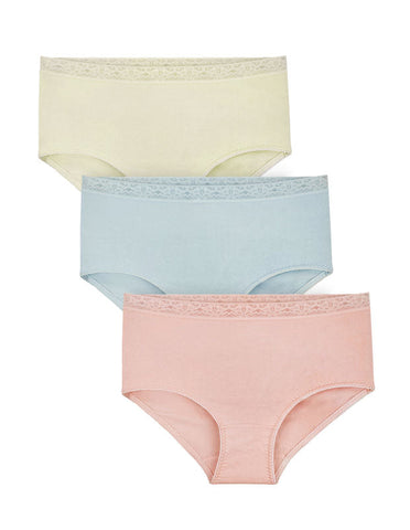 BODYCARE Pack of 3 Plus Size Panty in Assorted Colors-701-3PCS