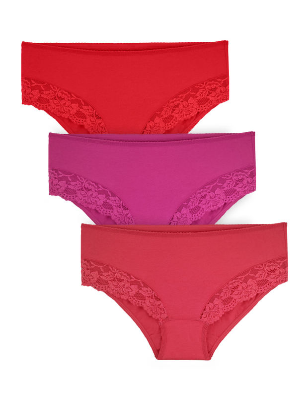 BODYCARE Pack of 3 Plus Size Panty in Assorted Colors-702-3PCS