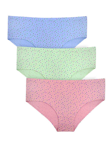 BODYCARE Pack of 3 Plus Size Panty in Assorted Prints-710-3PCS