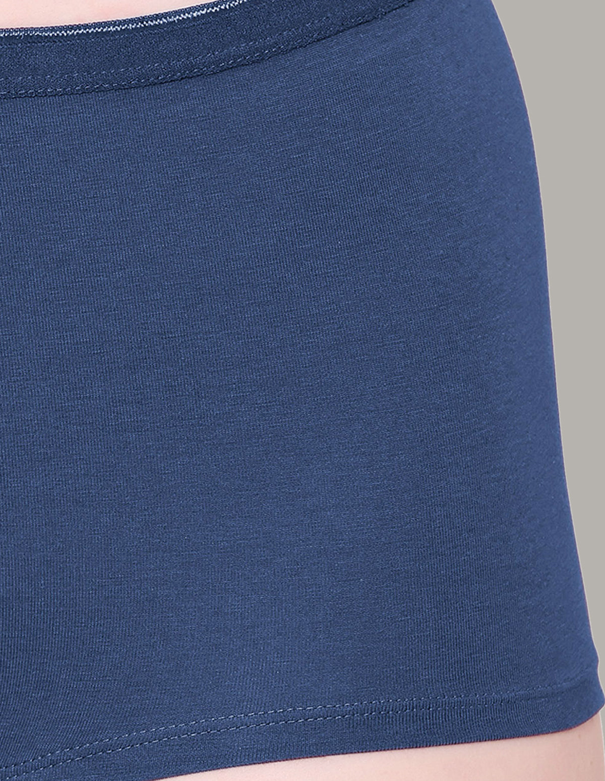 Women’s High Coverage Cotton Spandex Stretch Boy Shorts Panties with Elastic Waistband & Stay Fresh Treatment – Assorted Colors (Pack of 3) 7D