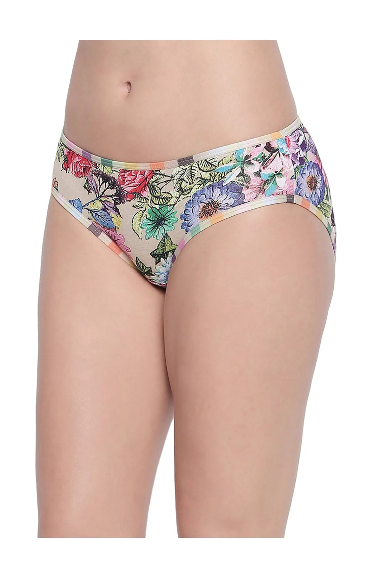 BODYCARE Pack of 3 Printed Hipster Briefs in Assorted Color-8003