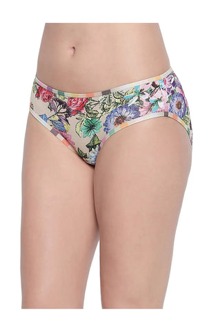 BODYCARE Pack of 3 Printed Hipster Briefs in Assorted Color-8003