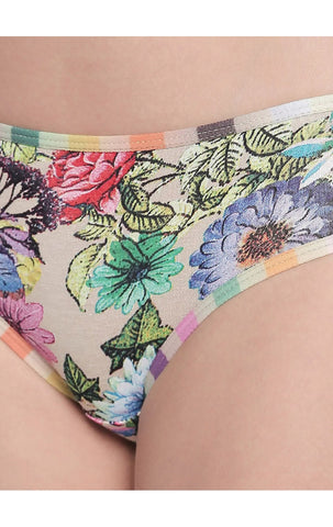 BODYCARE Pack of 3 Printed Hipster Briefs in Assorted Color-8003