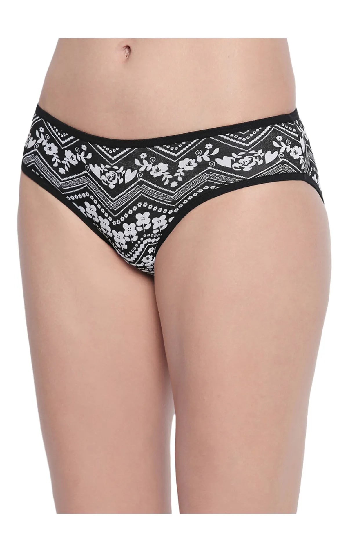 BODYCARE Pack of 3 Premium Printed Hipster Briefs in Assorted Color-8005