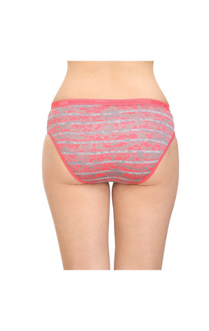 Bodycare 100% Cotton Printed High Cut Panty-12000