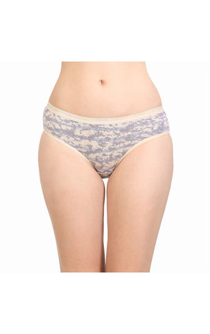 Bodycare 100% Cotton Printed High Cut Panty-12000