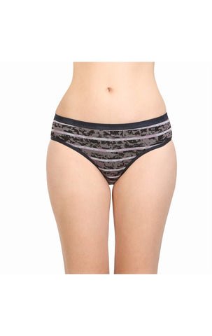 Bodycare 100% Cotton Printed High Cut Panty-12000