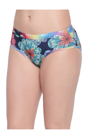 BODYCARE Pack of 3 Printed Hipster Briefs in Assorted Color-8024