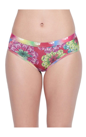 BODYCARE Pack of 3 Printed Hipster Briefs in Assorted Color-8024