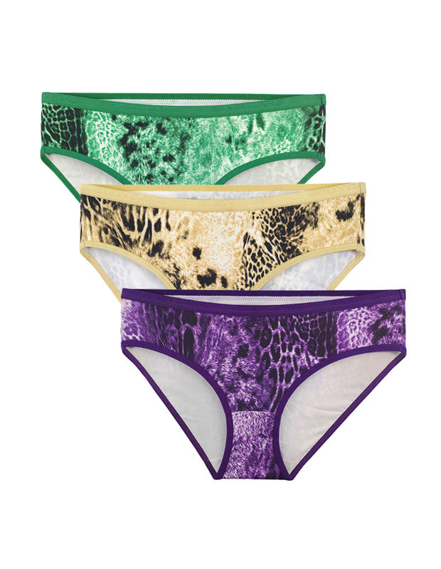 BODYCARE Pack of 3  Assorted Printed Bikini Briefs-8051