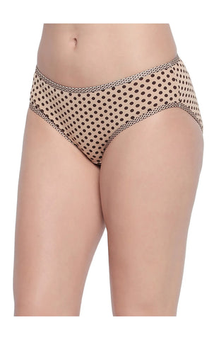 BODYCARE Pack of 3 Premium Printed Hipster Briefs in Assorted Color-8064